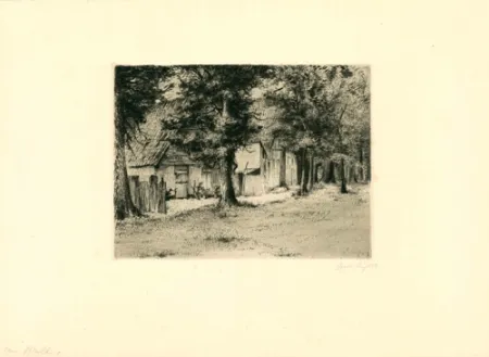 Incisione Fuchs - Am Wall