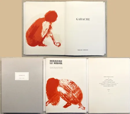 Libro Illustrato Garache - GARACHE. DERRIÈRE LE MIROIR N°213. Mars 1975. TIRAGE DE LUXE SIGNÉ..