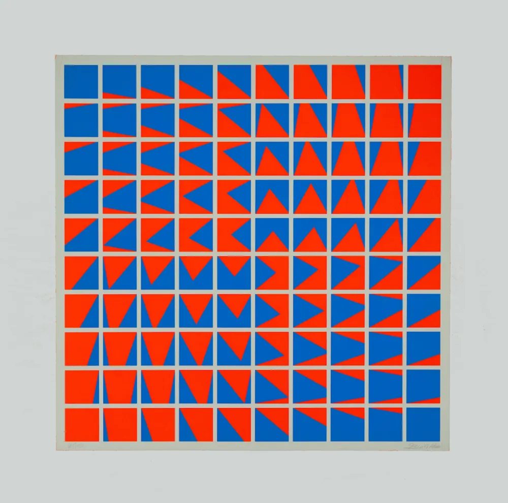 Serigrafia Garcia-Rossi - Composition