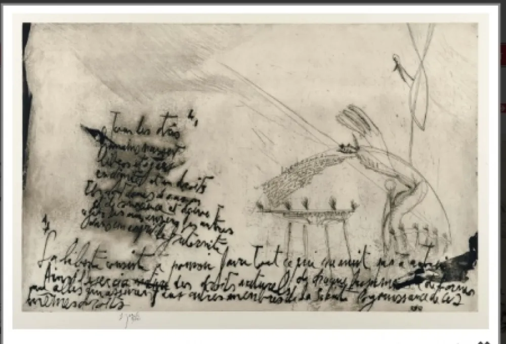 Acquaforte E Acquatinta Garouste - Sans titre