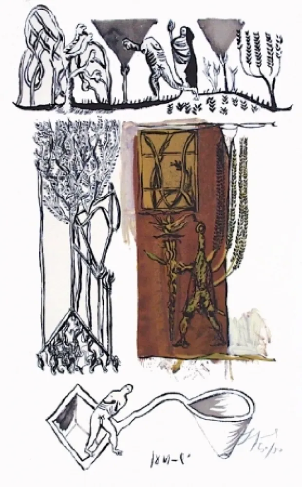 Litografia Garouste - Sans titre