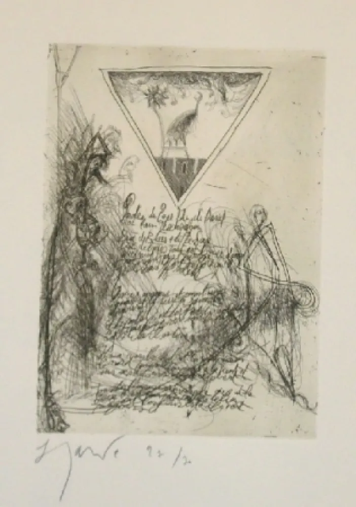 Acquaforte E Acquatinta Garouste - Sans titre