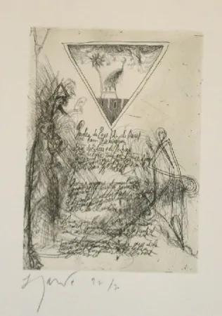 Acquaforte E Acquatinta Garouste - Sans titre