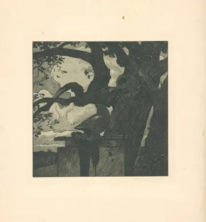 Acquaforte E Acquatinta Gattiker - Das Heldengrab (Hero's Grave)