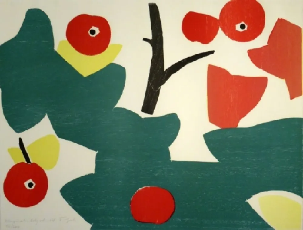 Incisione Su Legno Gehr - Äpfel