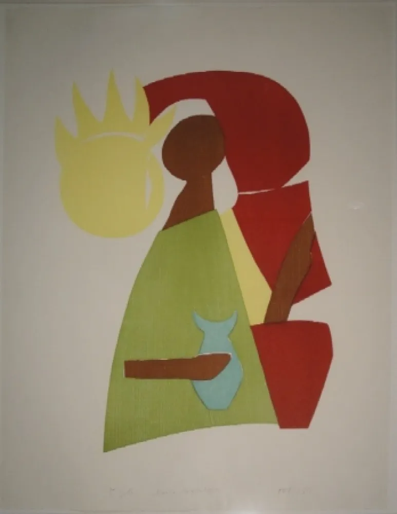 Incisione Su Legno Gehr - Maria Magdalena