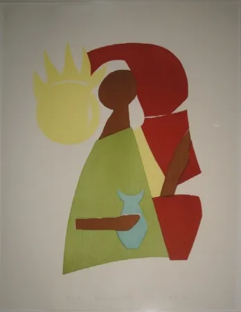 Incisione Su Legno Gehr - Maria Magdalena