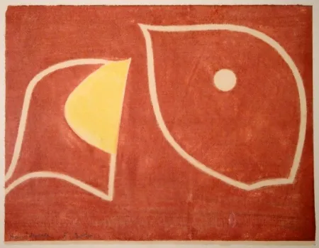 Incisione Su Legno Gehr - Moses vor brennendem Dornbusch II. 