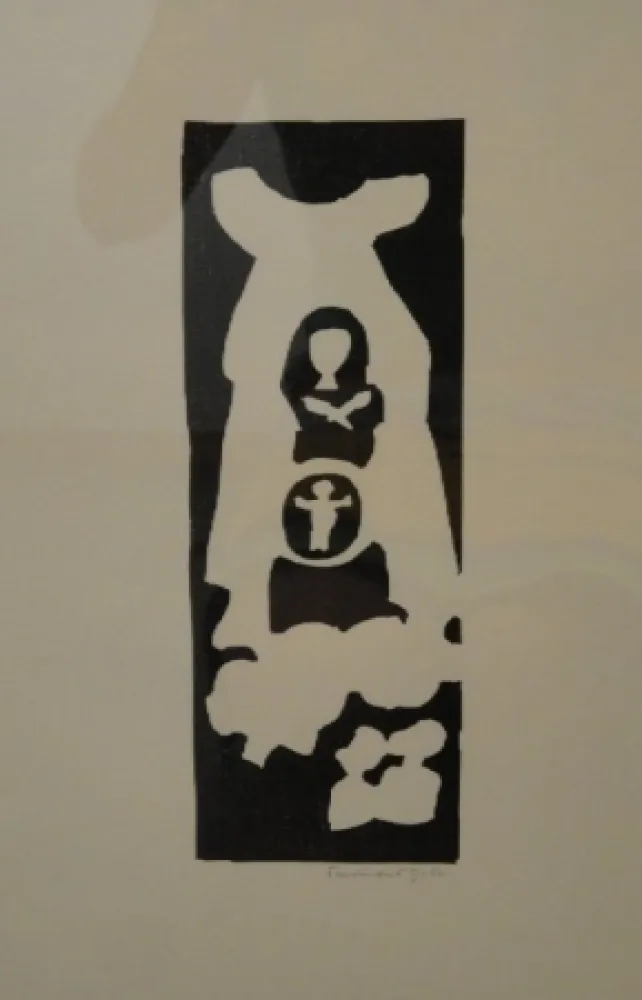 Incisione Su Legno Gehr - Untitled