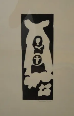 Incisione Su Legno Gehr - Untitled