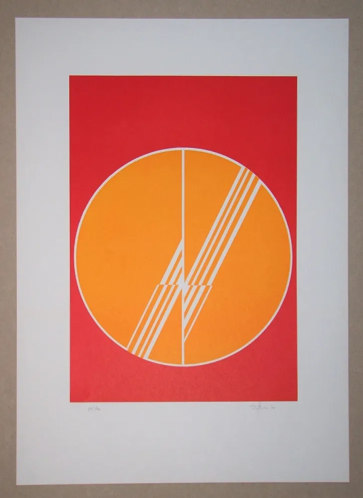 Linoincisione Geiler - Concrete-constructive Composition