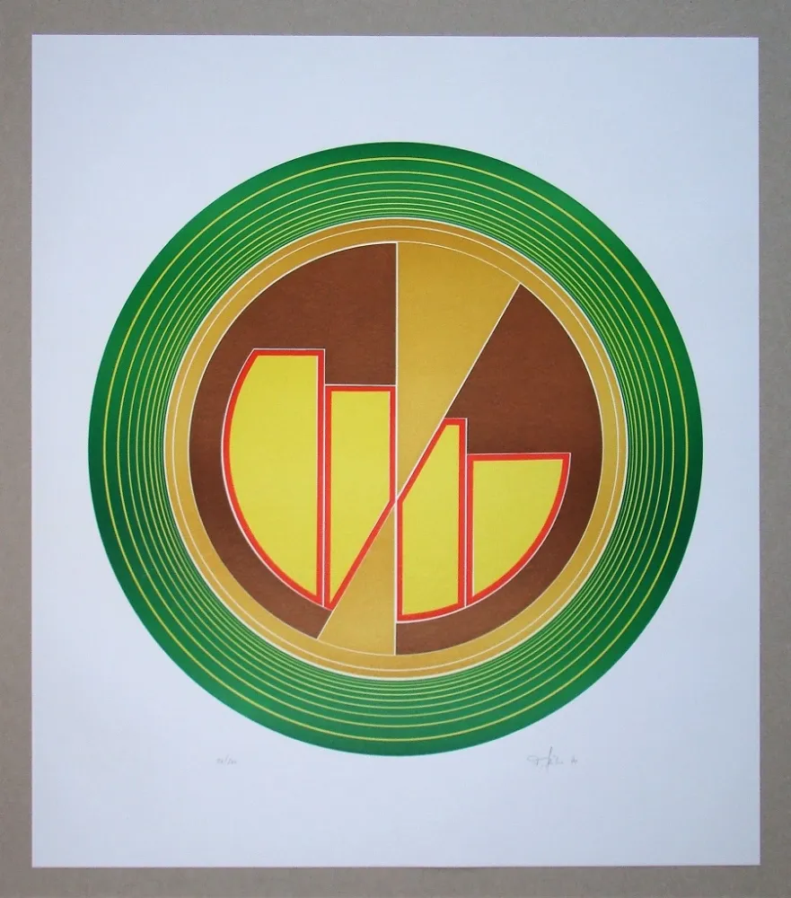 Linoincisione Geiler - Concrete-constructive Composition