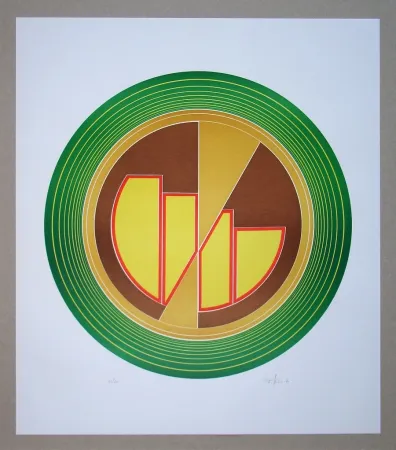 Linoincisione Geiler - Concrete-constructive Composition