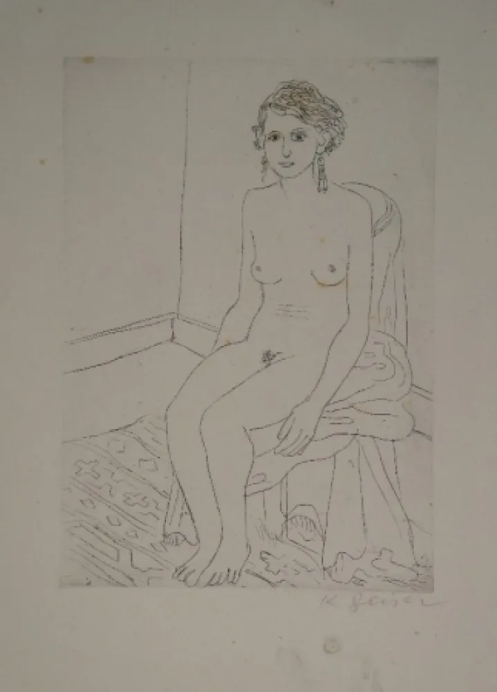 Incisione Geiser - Sitzende