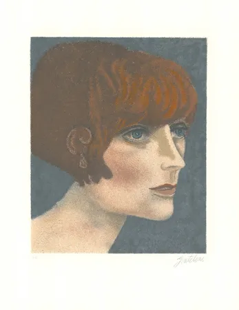 Litografia Gentilini - Le ragazze di Roma V