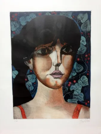 Litografia Gentilini - Ragazza