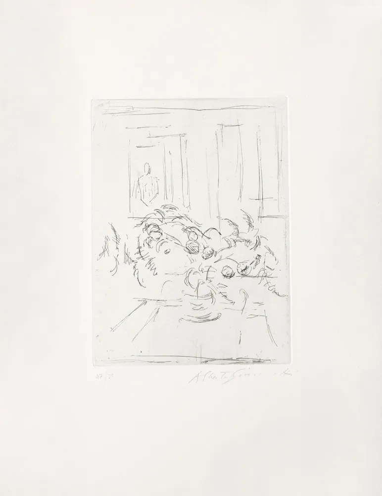 Incisione Giacometti - Bouquet I