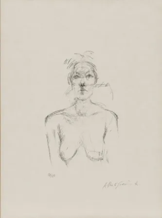 Litografia Giacometti - Buste II