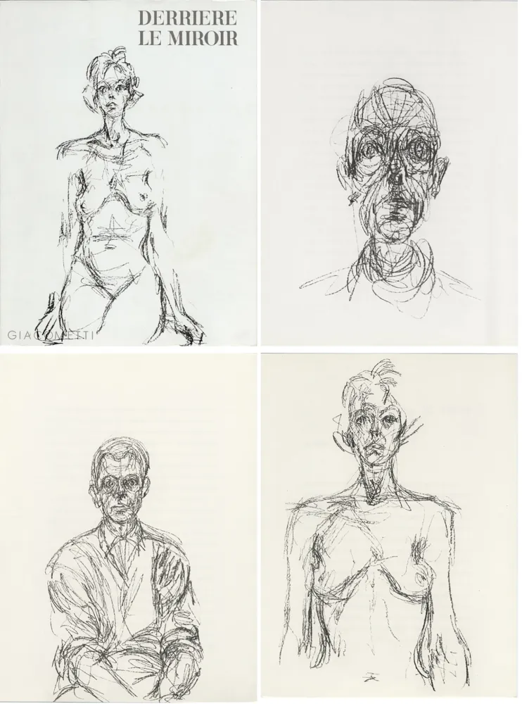 Libro Illustrato Giacometti - GIACOMETTI. DERRIÈRE LE MIROIR N°127. Mai 1961