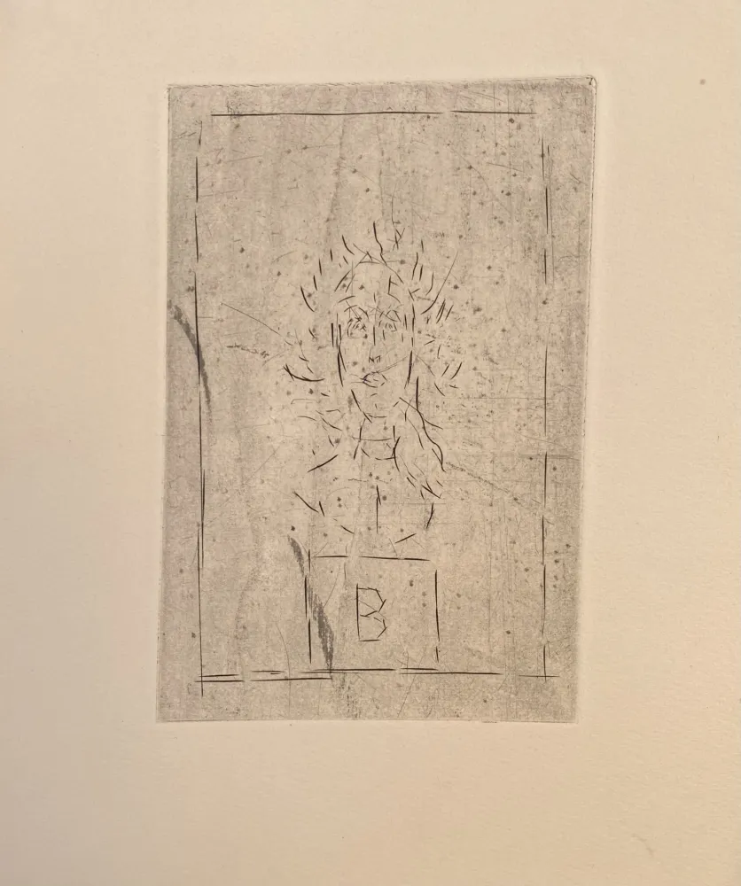 Incisione Giacometti - Histoire de rats B II