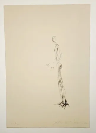 Litografia Giacometti - Homme debout