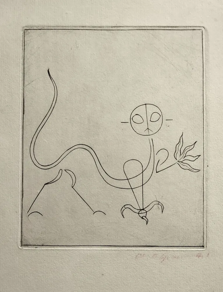 Punta Secca Giacometti - Le Chat, from  André Breton, l'Air de l'eau