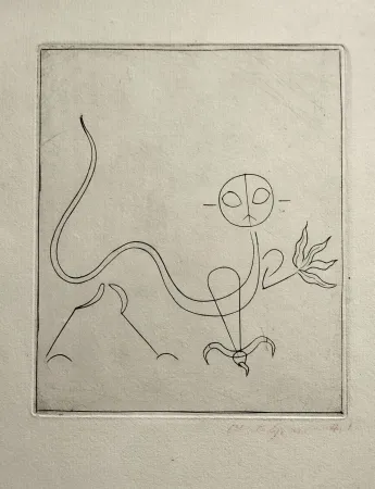 Punta Secca Giacometti - Le Chat, from  André Breton, l'Air de l'eau