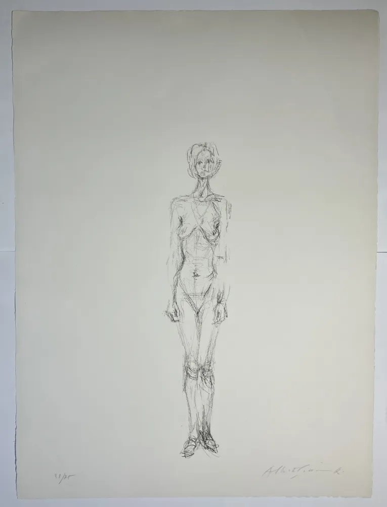 Litografia Giacometti - Nu Debout II, 1961