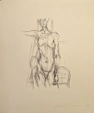 Litografia Giacometti - Nue - Lust 161 signed
