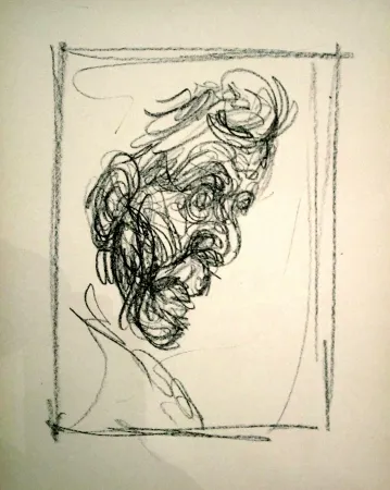 Litografia Giacometti - Portrait