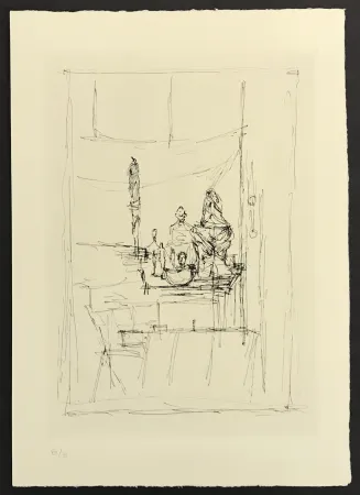 Incisione Giacometti - Studio from La Magie Quotidienne