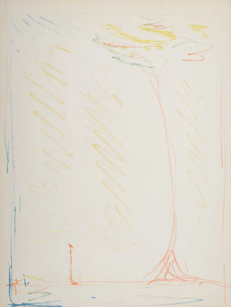 Litografia Giacometti - The Tree, 1952