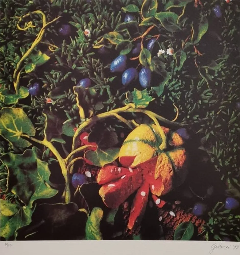 Serigrafia Gilardi - Prugne con zucca