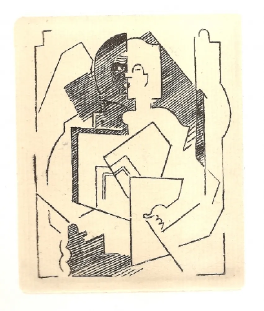 Incisione Gleizes - Pascal.  Pensées sur l'homme et Dieu (restrikes of 22 etchings) 