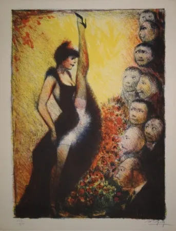 Litografia Goerg - Cancan