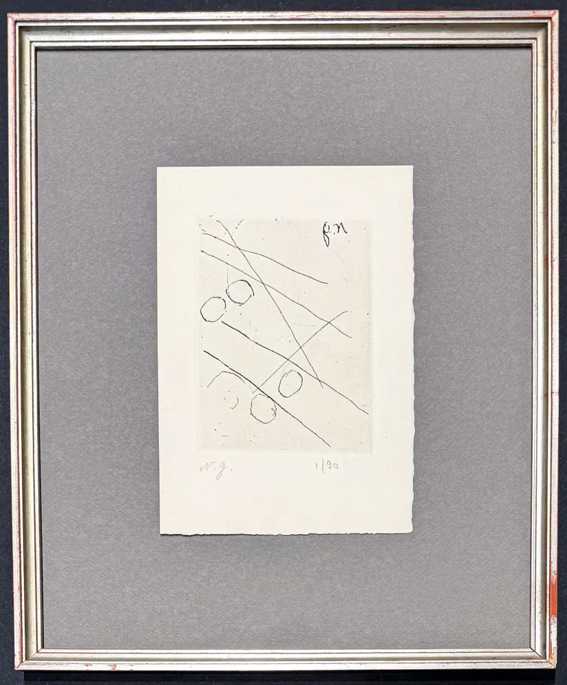 Incisione Goncharova - Natalia Goncharova (1881–1962) - etching on paper - 1965