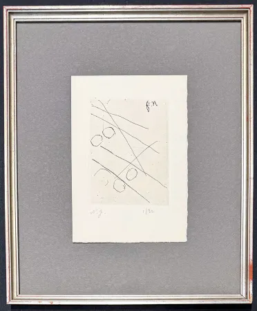 Incisione Goncharova - Natalia Goncharova (1881–1962) - etching on paper - 1965