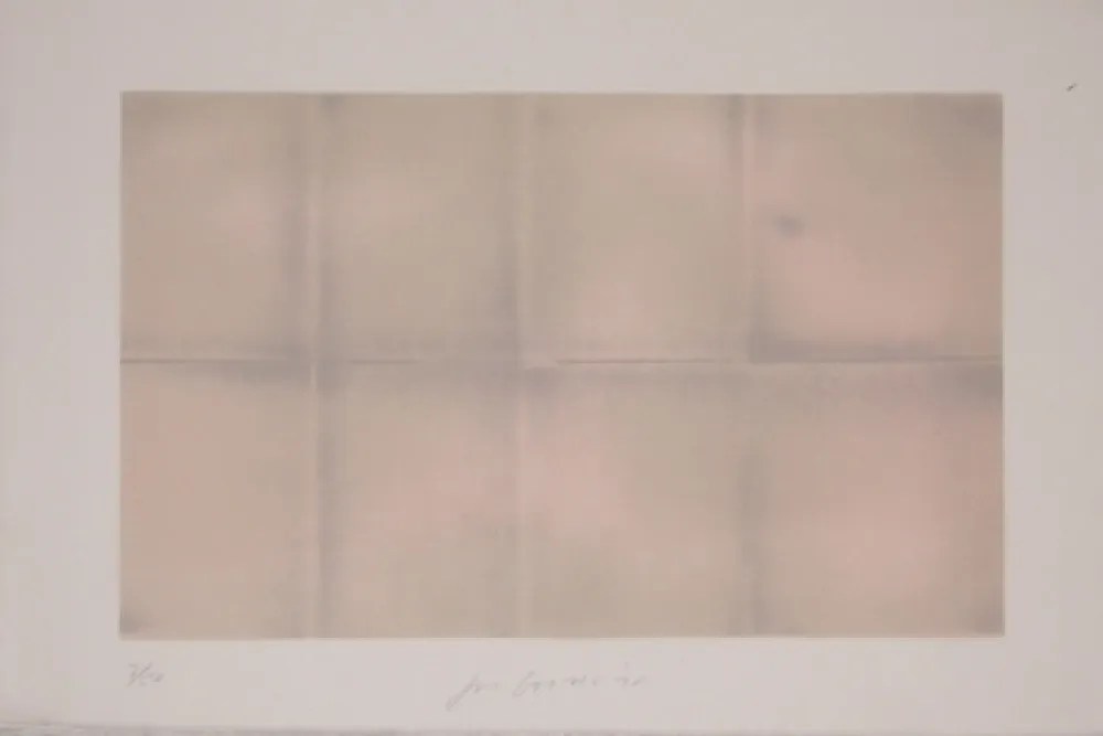 Litografia Goode - Grey Folded Clouds - III Pink and Green