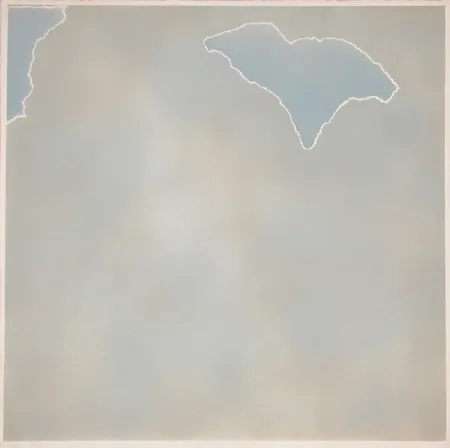 Litografia Goode - Untitled (blue paper clouds)