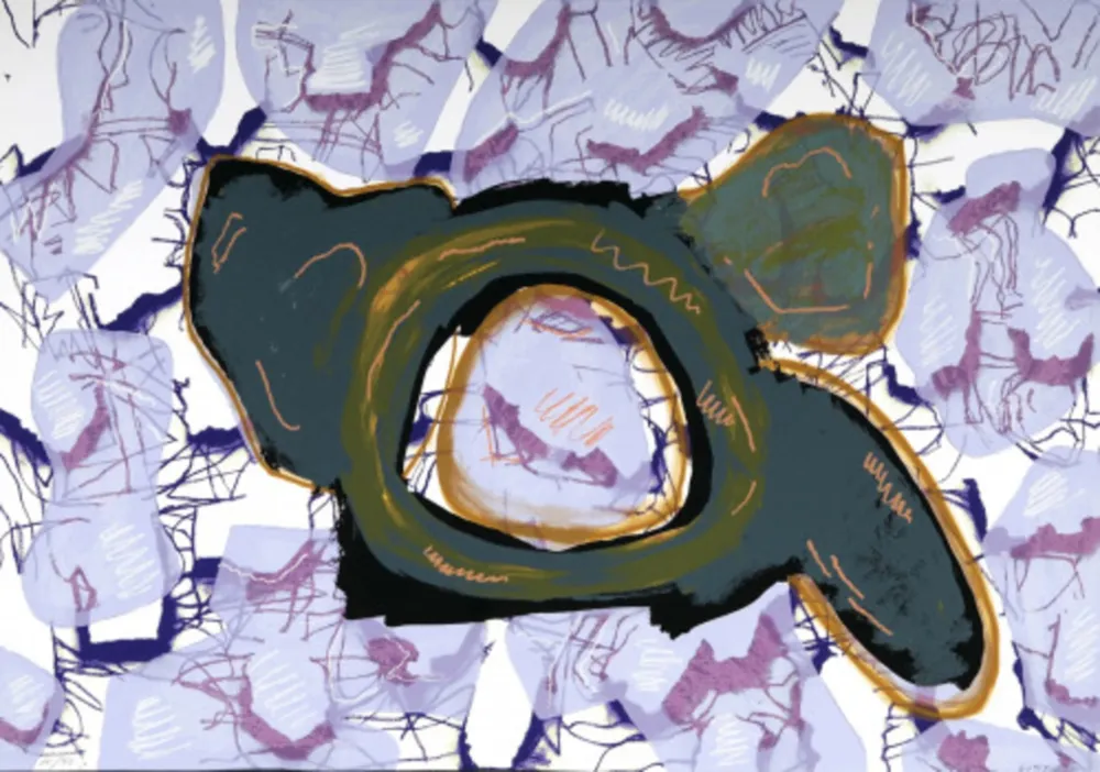 Serigrafia Gordillo - Alma de flor B