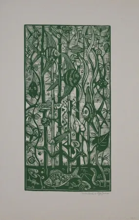 Incisione Su Legno Gosen (Von) - Aquarium