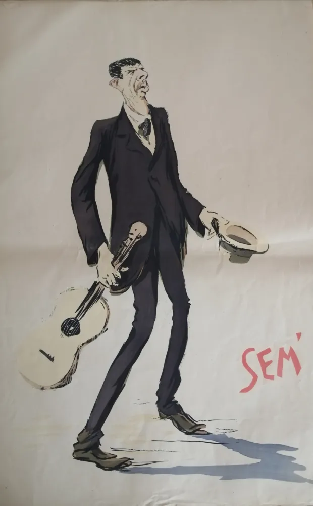 Litografia Goursat - SEM - Caricature Album Marseillais