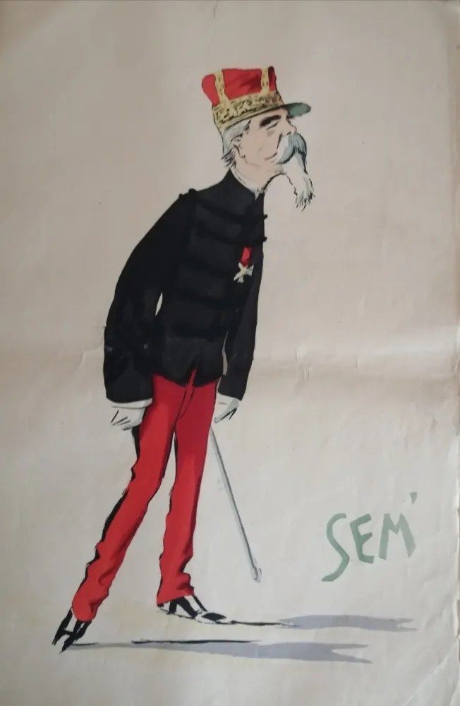 Litografia Goursat - SEM - Caricature Album Marseillais