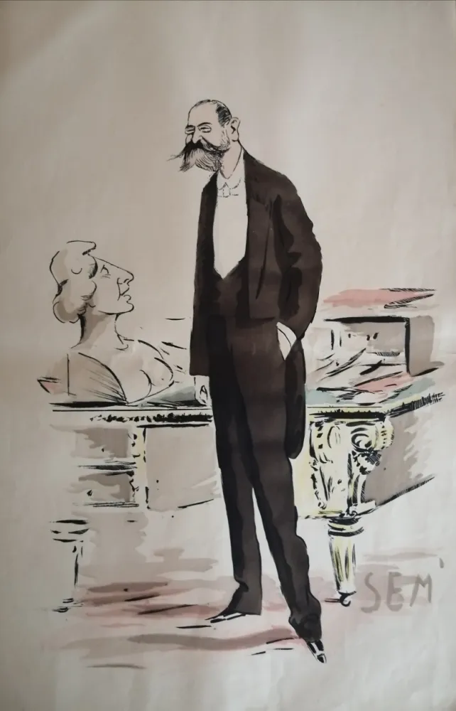 Litografia Goursat - SEM - Caricature Album Marseillais