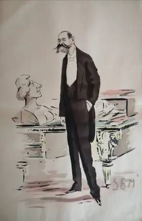 Litografia Goursat - SEM - Caricature Album Marseillais