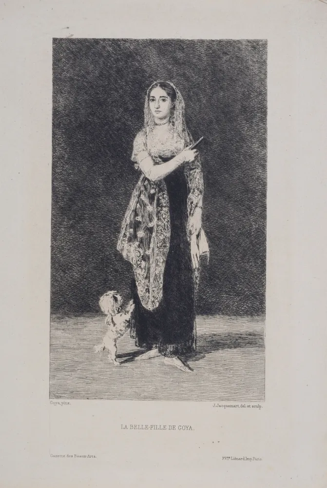 Acquaforte Goya - La Belle-Fille de Goya