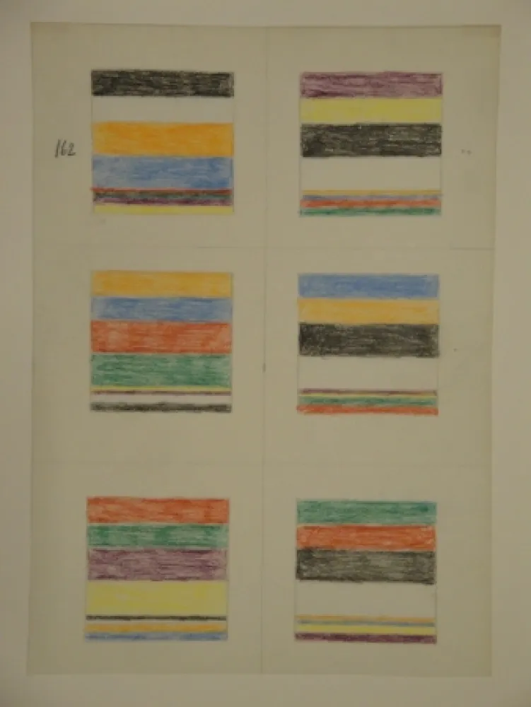 Non Tecnico Graeser - Skizzenblatt, um 1961. 