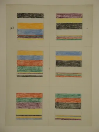 Non Tecnico Graeser - Skizzenblatt, um 1961. 