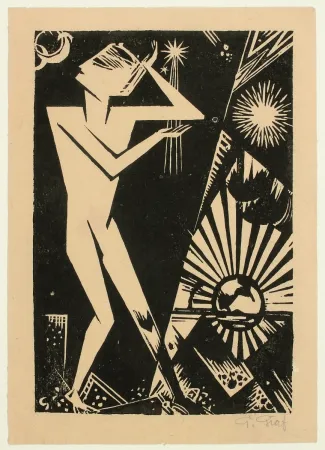 Incisione Su Legno Graf - Austeigender Tag (Rising Day)