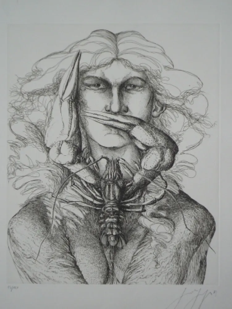 Acquaforte Grass - Personnage à l'écrevisse